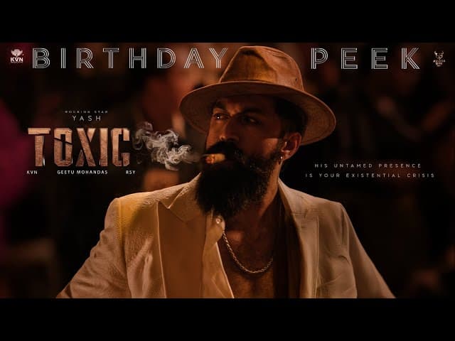 Toxic Teaser: Birthday Boy Yash का Sexy और Sinister Look हुआ वायरल